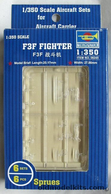 Trumpeter 1/350 6 Grumman F3F Fighters, 06245 plastic model kit
